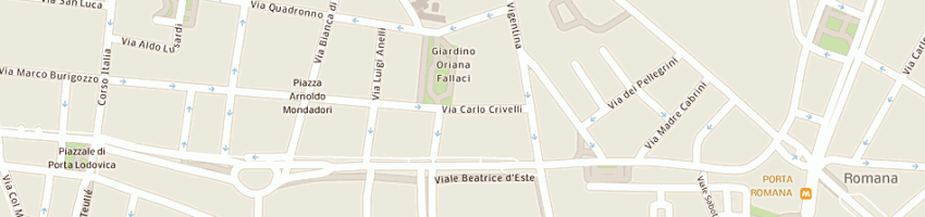 Mappa della impresa capello mario a MILANO