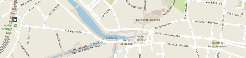 Mappa della impresa look snc di cacciola andrea e c a MILANO