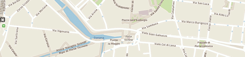 Mappa della impresa vigo de marchi di vigo angelo, salis enrico e serrandrei adriano snc a MILANO