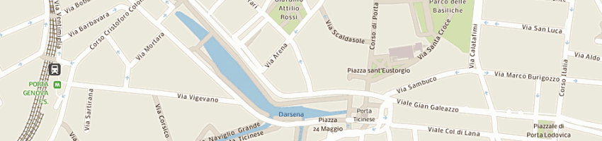 Mappa della impresa bertin luciano maurizio a MILANO