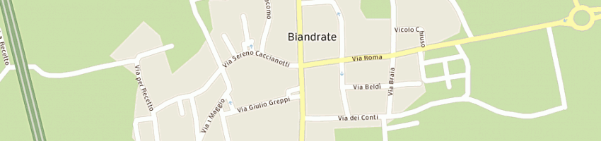 Mappa della impresa 'la bottega ' di ticozzelli manuela a BIANDRATE