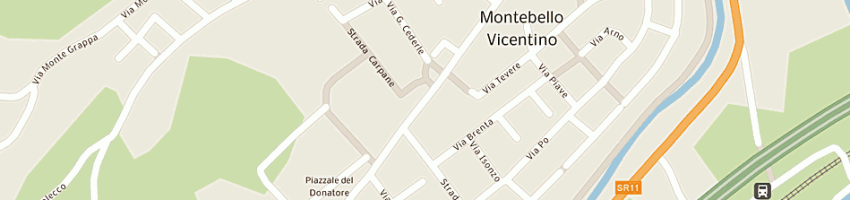 Mappa della impresa costruzione meccaniche montebello snc a MONTEBELLO VICENTINO