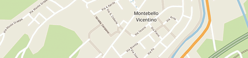 Mappa della impresa medio chiampo spa a MONTEBELLO VICENTINO