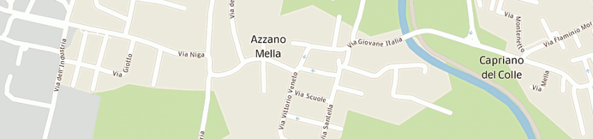 Mappa della impresa municipio a AZZANO MELLA