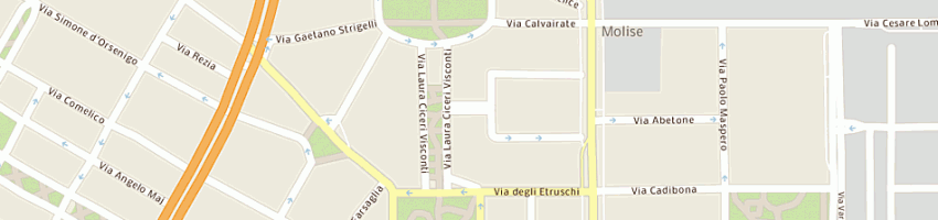 Mappa della impresa circolo roberto ricotti srl a MILANO