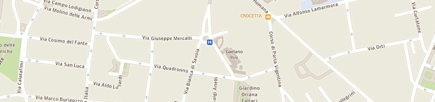 Mappa della impresa casa di formazione suore di s marcellina a MILANO