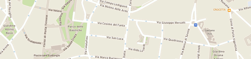 Mappa della impresa franco bernabe' e c spa a MILANO