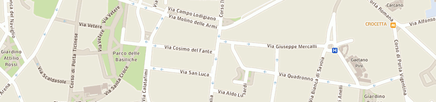 Mappa della impresa bm sas di maria rosaria brizzi a MILANO