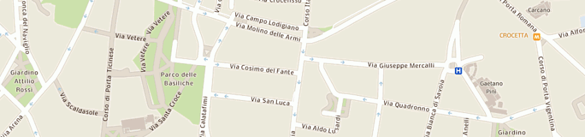 Mappa della impresa condominio palazzo italia a MILANO