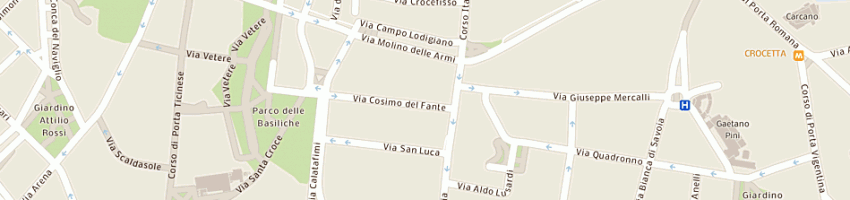 Mappa della impresa wok srl a MILANO