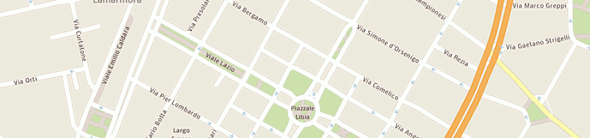 Mappa della impresa studio grafico aew di treves p a MILANO