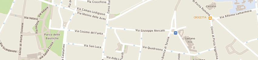 Mappa della impresa boffa cristina a MILANO