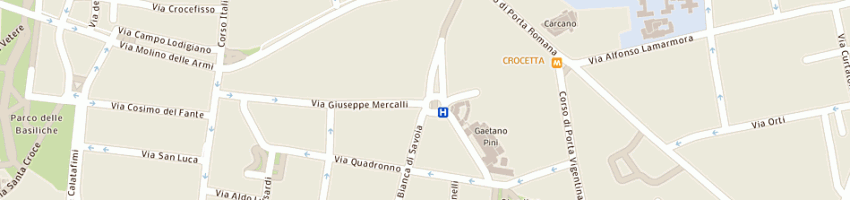 Mappa della impresa istituto ortopedico gaetano pini a MILANO