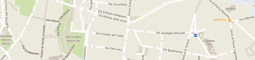 Mappa della impresa di meo carmine a MILANO