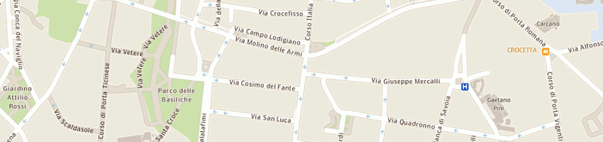 Mappa della impresa tamigi diego a MILANO