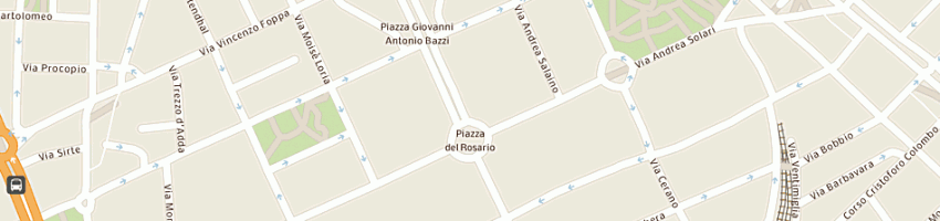 Mappa della impresa aliprandi giorgio a MILANO