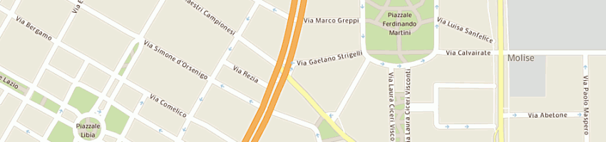 Mappa della impresa agenzia strigelli snc a MILANO