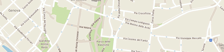 Mappa della impresa gris giovanni a MILANO