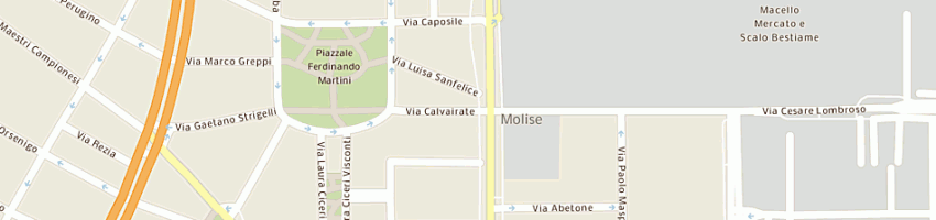 Mappa della impresa bar dinnella giovanni e c snc a MILANO