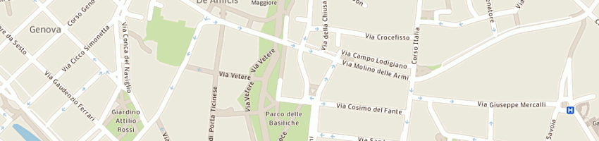 Mappa della impresa pizzoccheri giuseppe a MILANO