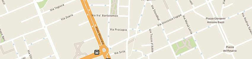 Mappa della impresa ni ra srl a MILANO