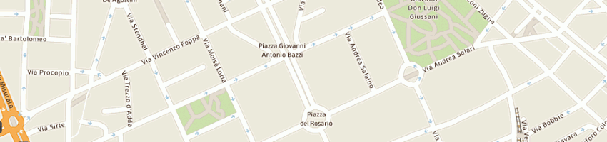 Mappa della impresa fontanelli loiacomo elda a MILANO