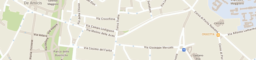 Mappa della impresa gorlini remo srl a MILANO