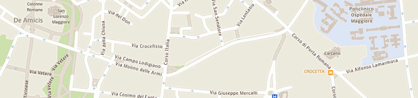 Mappa della impresa studio fabrizio gasparo a MILANO