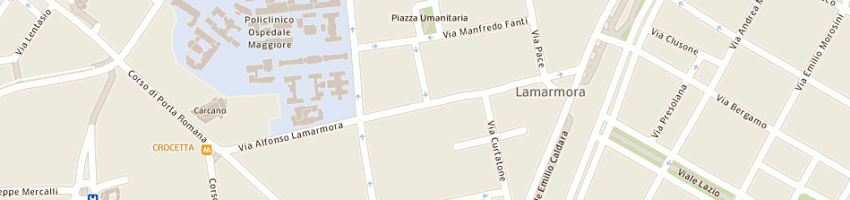 Mappa della impresa autofficina micca di accardo corrado e c snc a MILANO