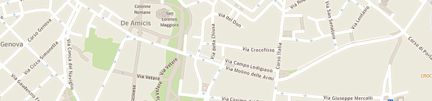 Mappa della impresa ala assicurazioni spa a MILANO