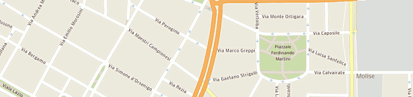 Mappa della impresa bado sas di jaklitsch lydia a MILANO