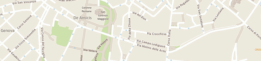 Mappa della impresa aqa srl a MILANO