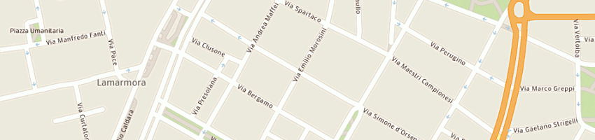 Mappa della impresa tecno file sas di zamboni dogiolina e c a MILANO