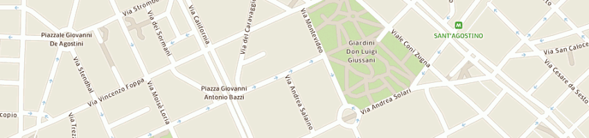 Mappa della impresa garage del parco sas di artuso aldo antonino e c a MILANO