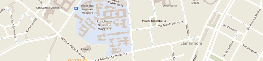 Mappa della impresa pocc sas di pogliaghi osvaldo a MILANO