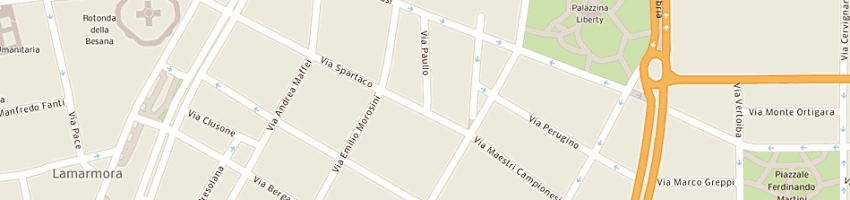 Mappa della impresa garage paullo sas di alati filippo a MILANO