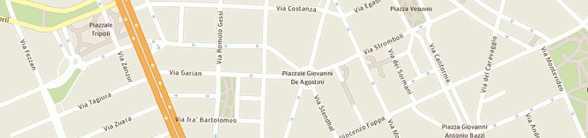 Mappa della impresa mairani flavio a MILANO