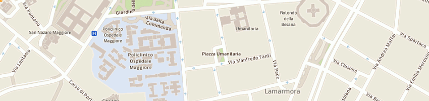 Mappa della impresa sezione pg c-o procura della repubblica a MILANO