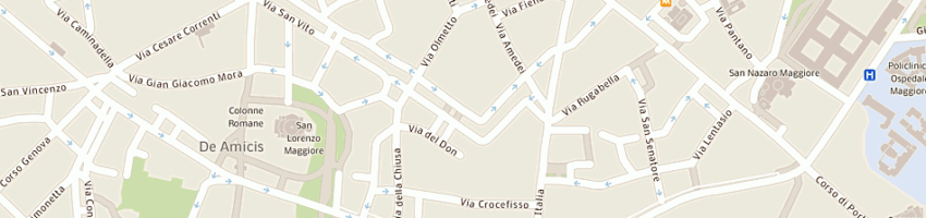 Mappa della impresa link sas di luigi bettonica e partners a MILANO