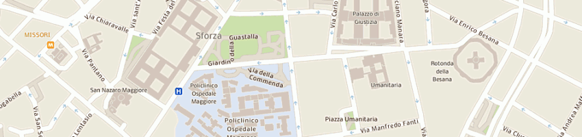 Mappa della impresa associazione italiana per lo studio delle malformazioni a MILANO