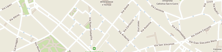 Mappa della impresa bianchin luisa maria a MILANO