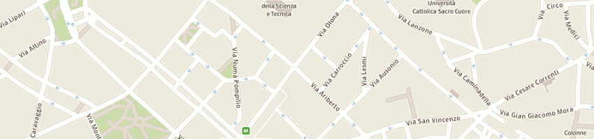 Mappa della impresa sangama srl a MILANO