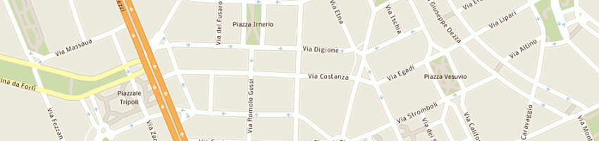 Mappa della impresa mondovela srl a MILANO