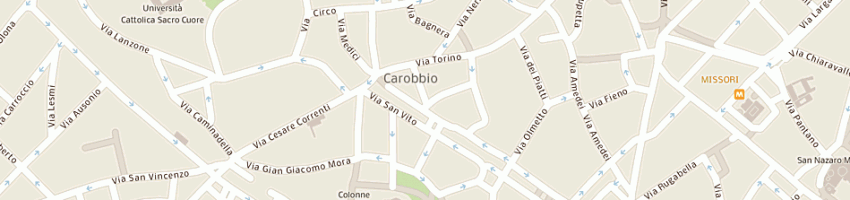 Mappa della impresa carbonaro giuseppe a MILANO