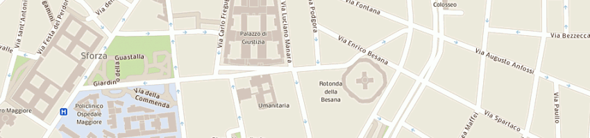 Mappa della impresa studio danovi srl a MILANO