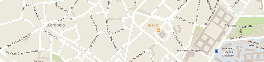 Mappa della impresa calzature guanto di mangiagalli gisella e c (sas) a MILANO