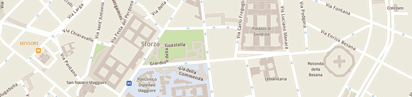 Mappa della impresa condominio via guastalla 3 a MILANO