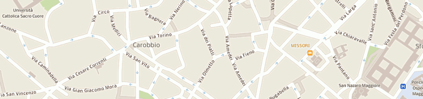 Mappa della impresa merzaghi rino di merzaghi marco a MILANO