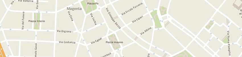 Mappa della impresa bruno bambara vetrine sas a MILANO