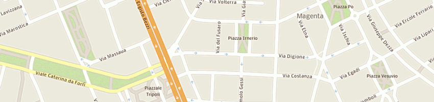 Mappa della impresa alberga tommaso a MILANO